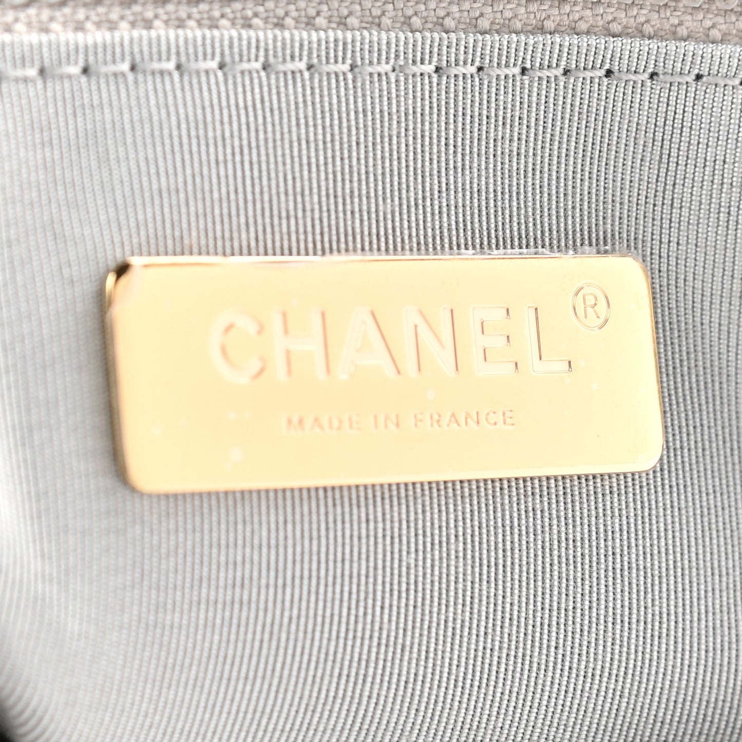 Lambskin Quilted Large Chanel 19 Flap Grey