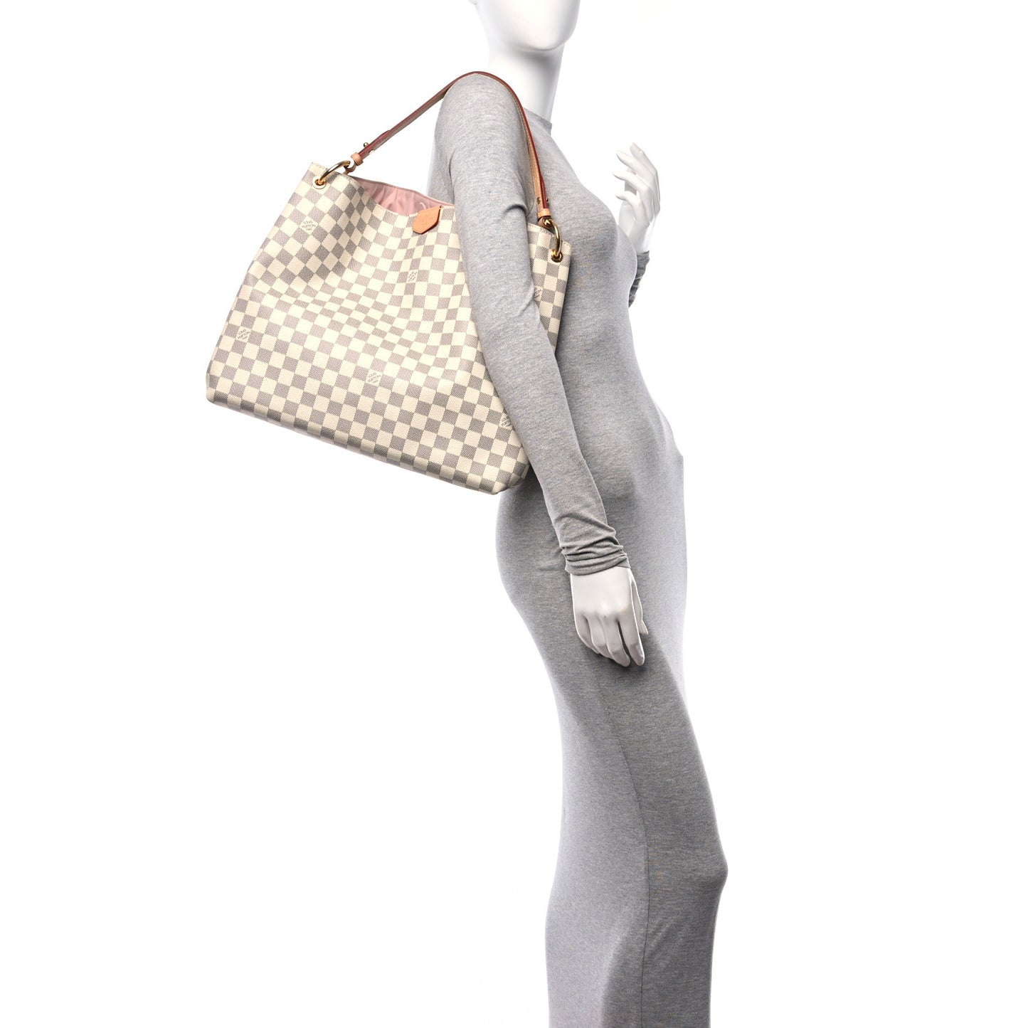 Damier Azur Graceful MM Rose Ballerine