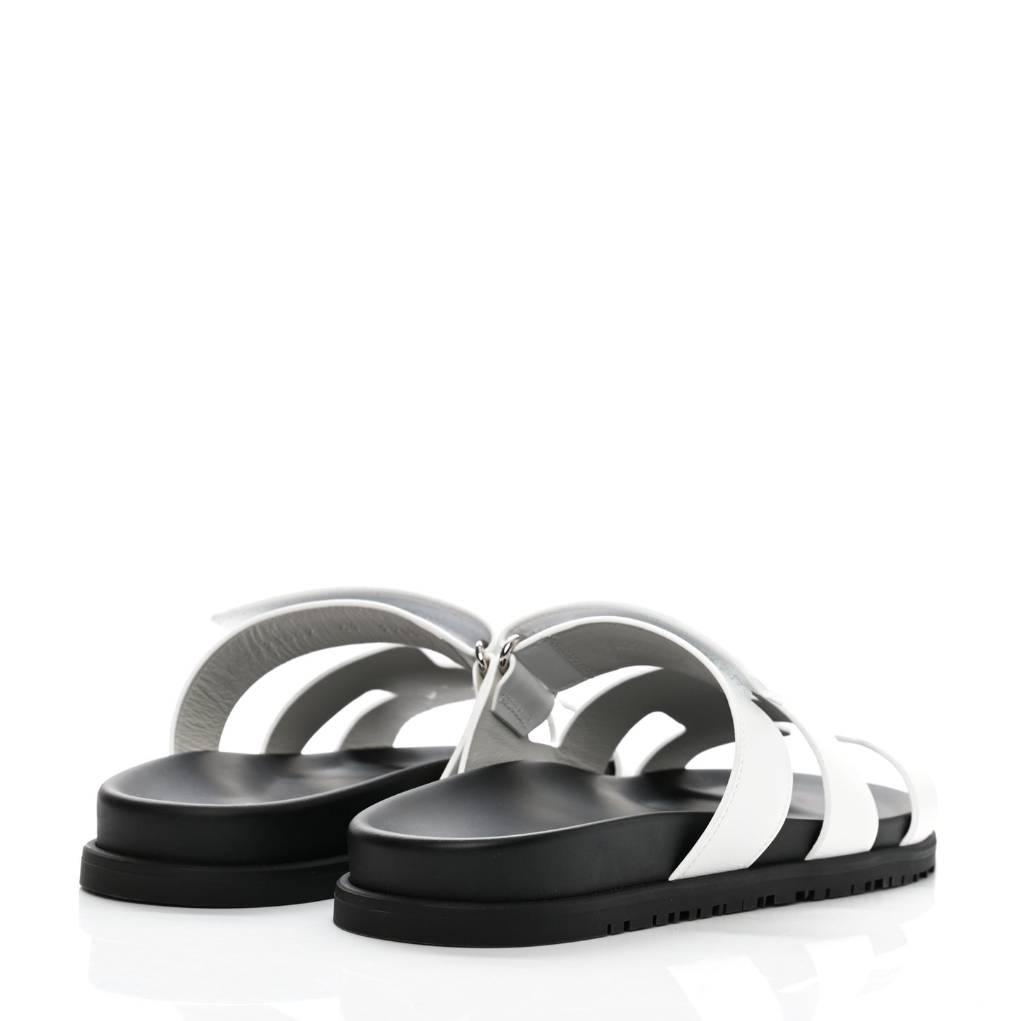 Calfskin Womens Chypre Sandals 41 White