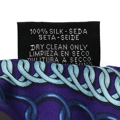Hermes Silk Maillons Twilly Ultra Violet Cobalt 5 of 5