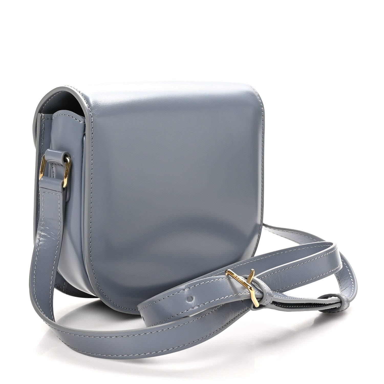 Celine Shiny Calfskin Teen Besace Blue Grey 3 of 9