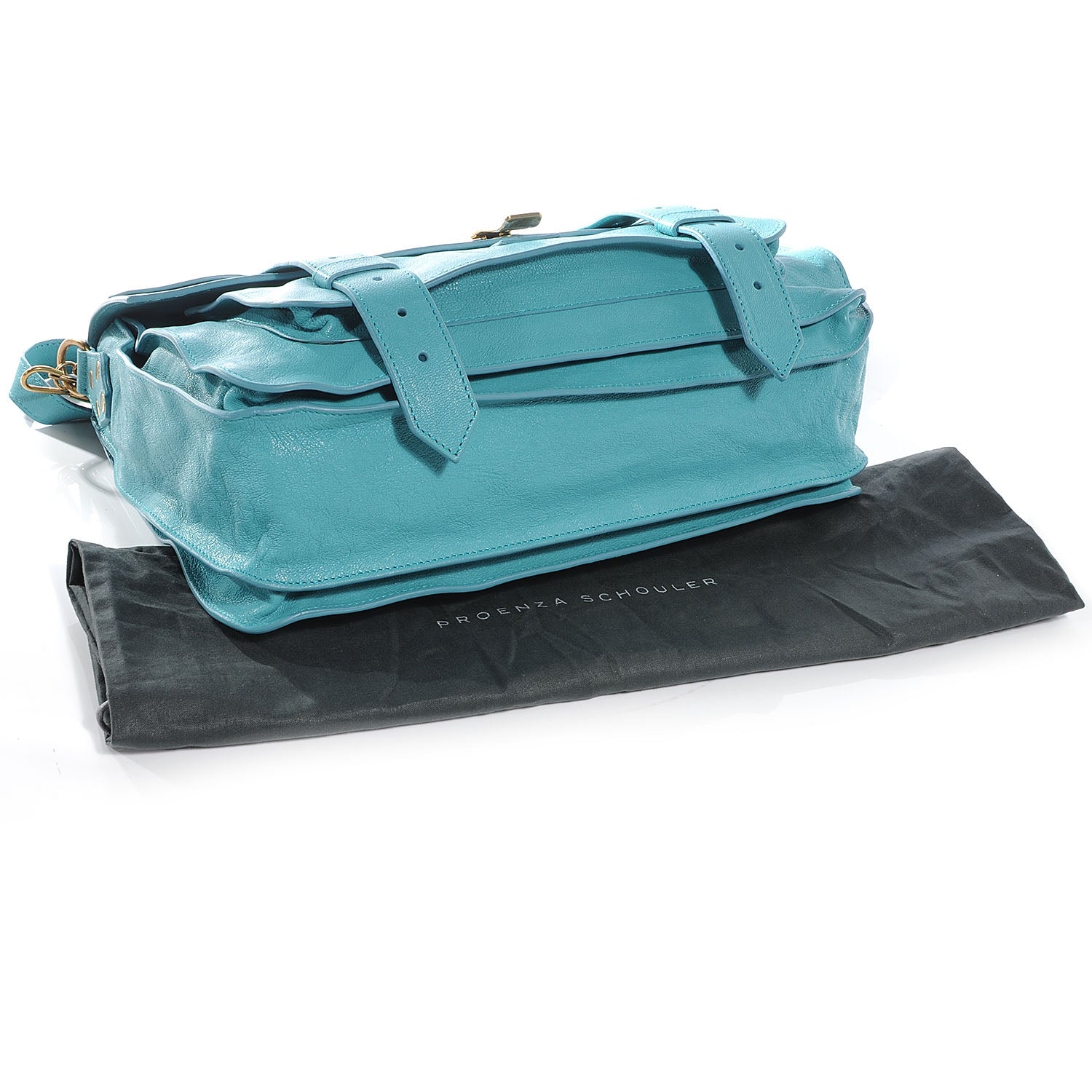 Proenza Schouler Lambskin PS1 Medium Satchel Lagoon 4 of 7