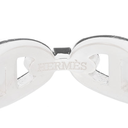 Hermes Sterling Silver PM Chaine d'Ancre Enchainee Band Ring 53 6.5 4 of 5