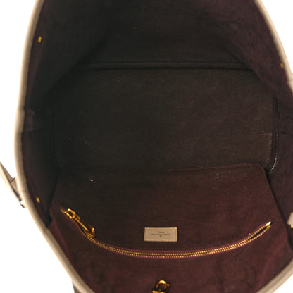 Louis Vuitton Empreinte Monogram Giant Neverfull MM Tourterelle 5 of 10