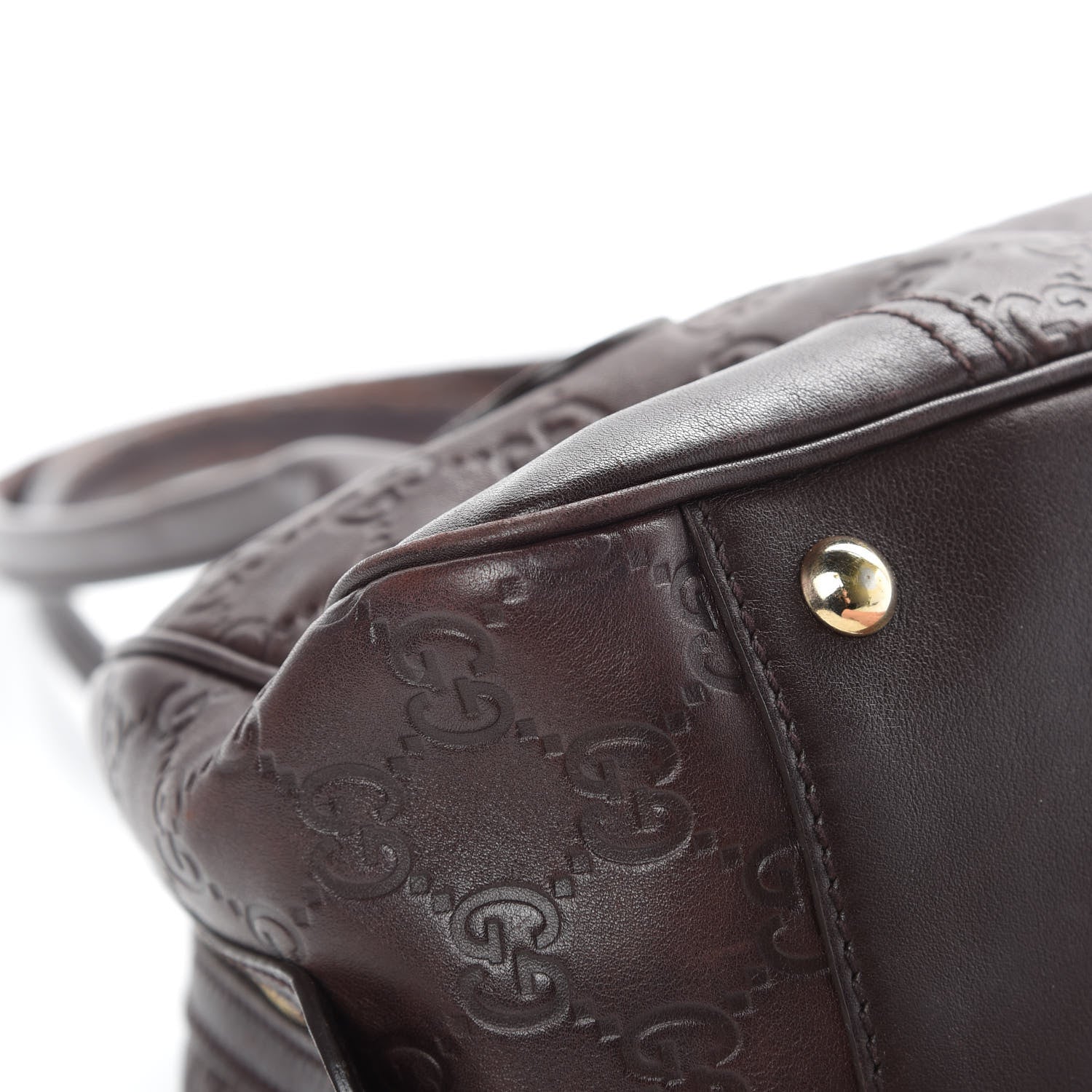 Gucci Guccissima Small Princy Satchel Brown 12 of 15