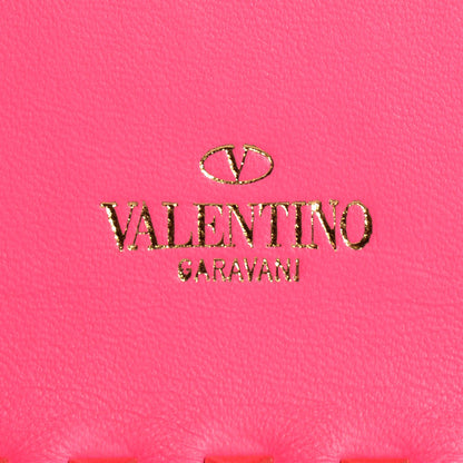 Valentino Garavani Nappa Rockstud Wristlet Clutch Fuxia Fluo 8 of 9
