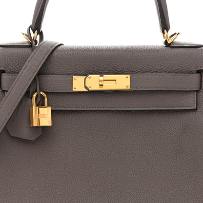 Hermes Togo Kelly Retourne 28 Etain 8 of 11