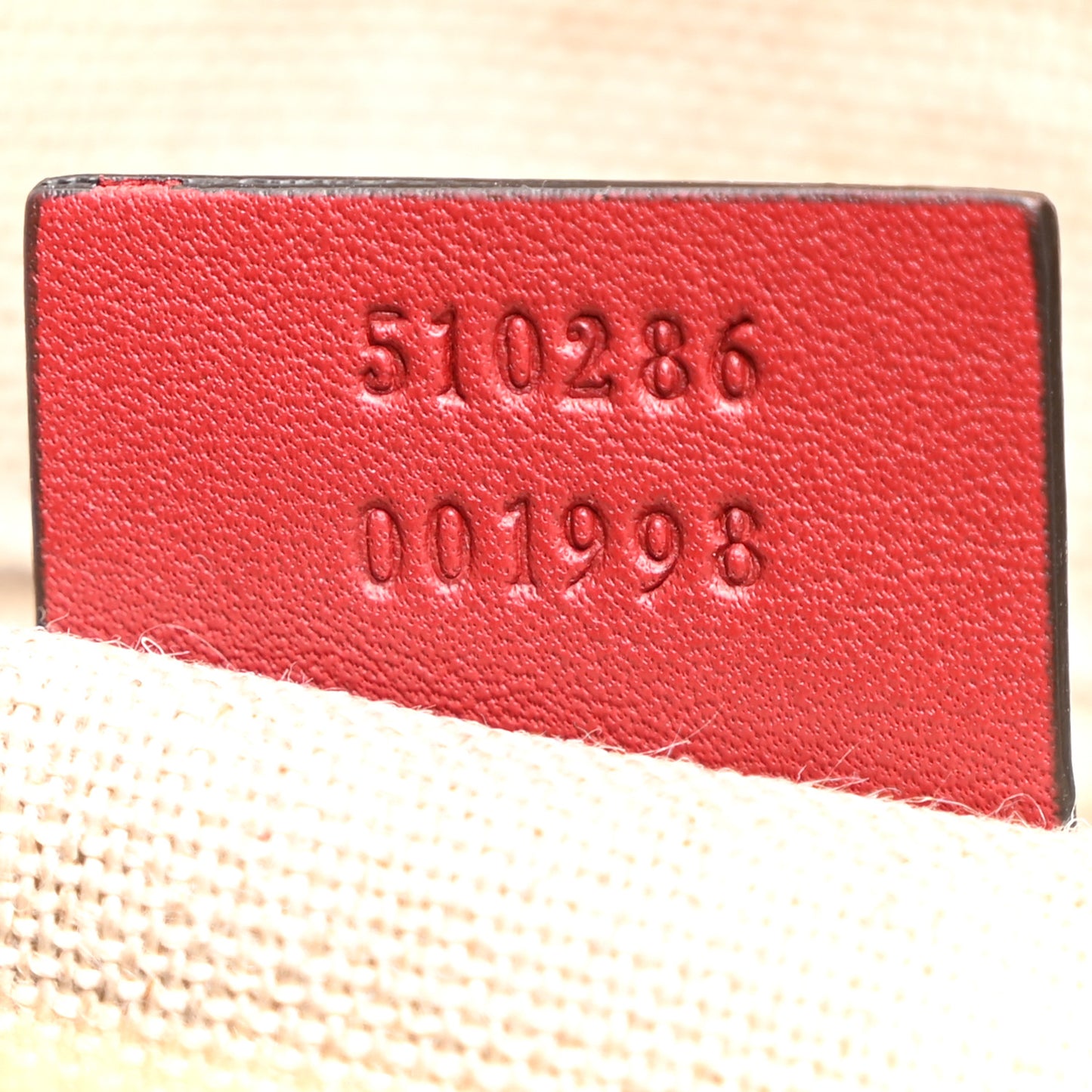 Soft Microguccissima Medium Crossbody Bag Rosso
