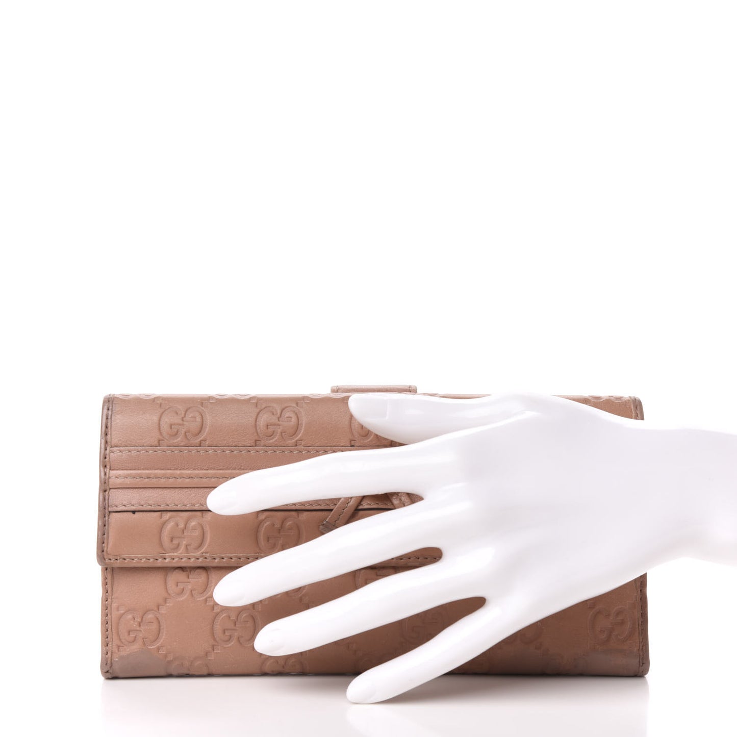 Guccissima Mayfair Continental Wallet Beige
