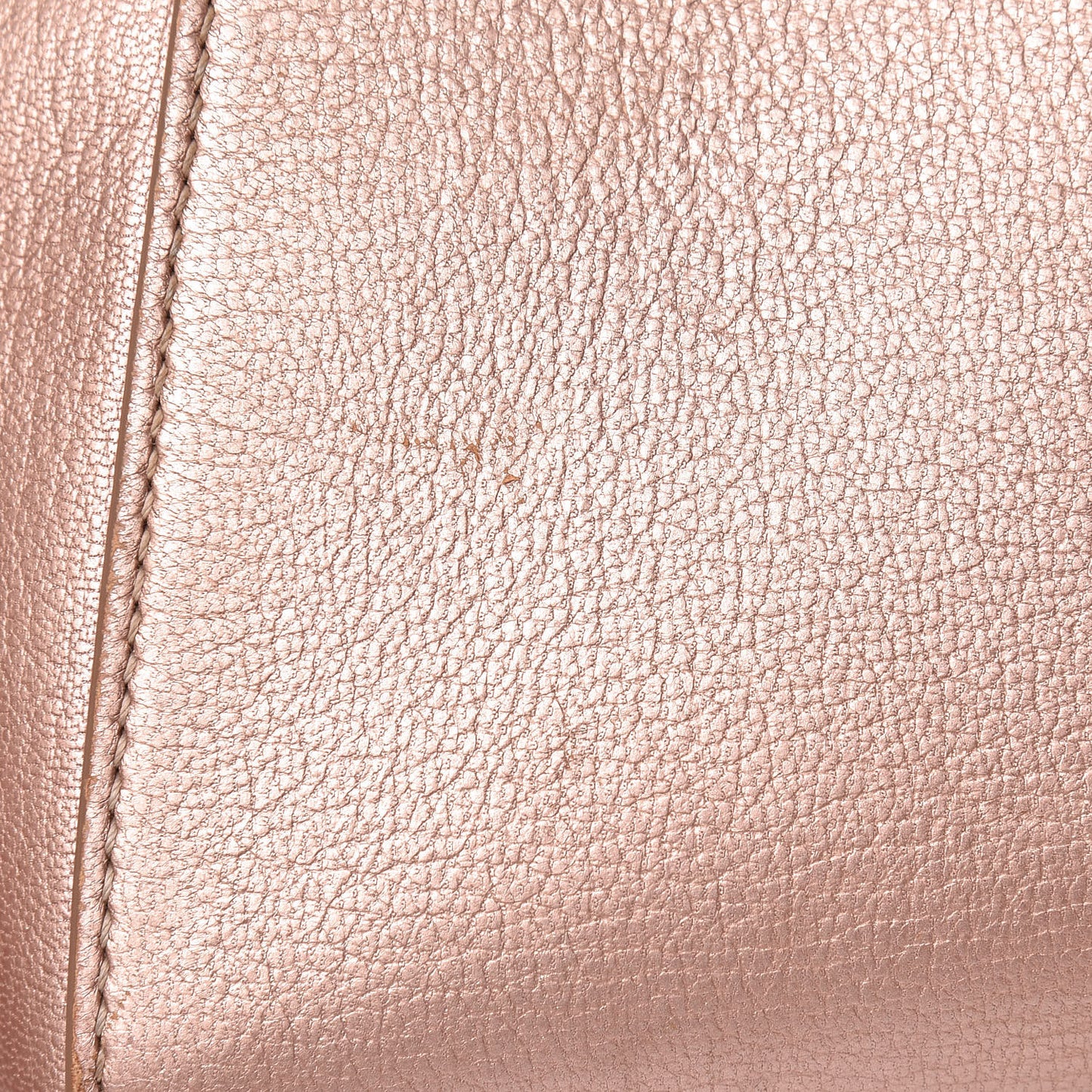 Metallic Sugar Goatskin Small Antigona Beauty Wristlet Light Pink