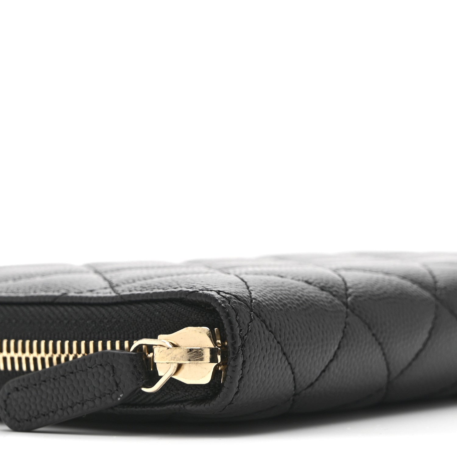 Chanel Caviar Quilted Large Zip Around Organizer Wallet Black 10 of 11