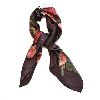 Chanel Silk CC Flower Square Scarf Multicolor 3 of 8