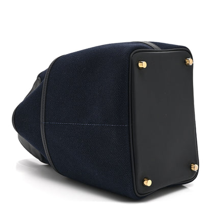 Hermes Toile Goeland Swift Cargo Picotin Lock 18 Bleu Marine 9 of 11