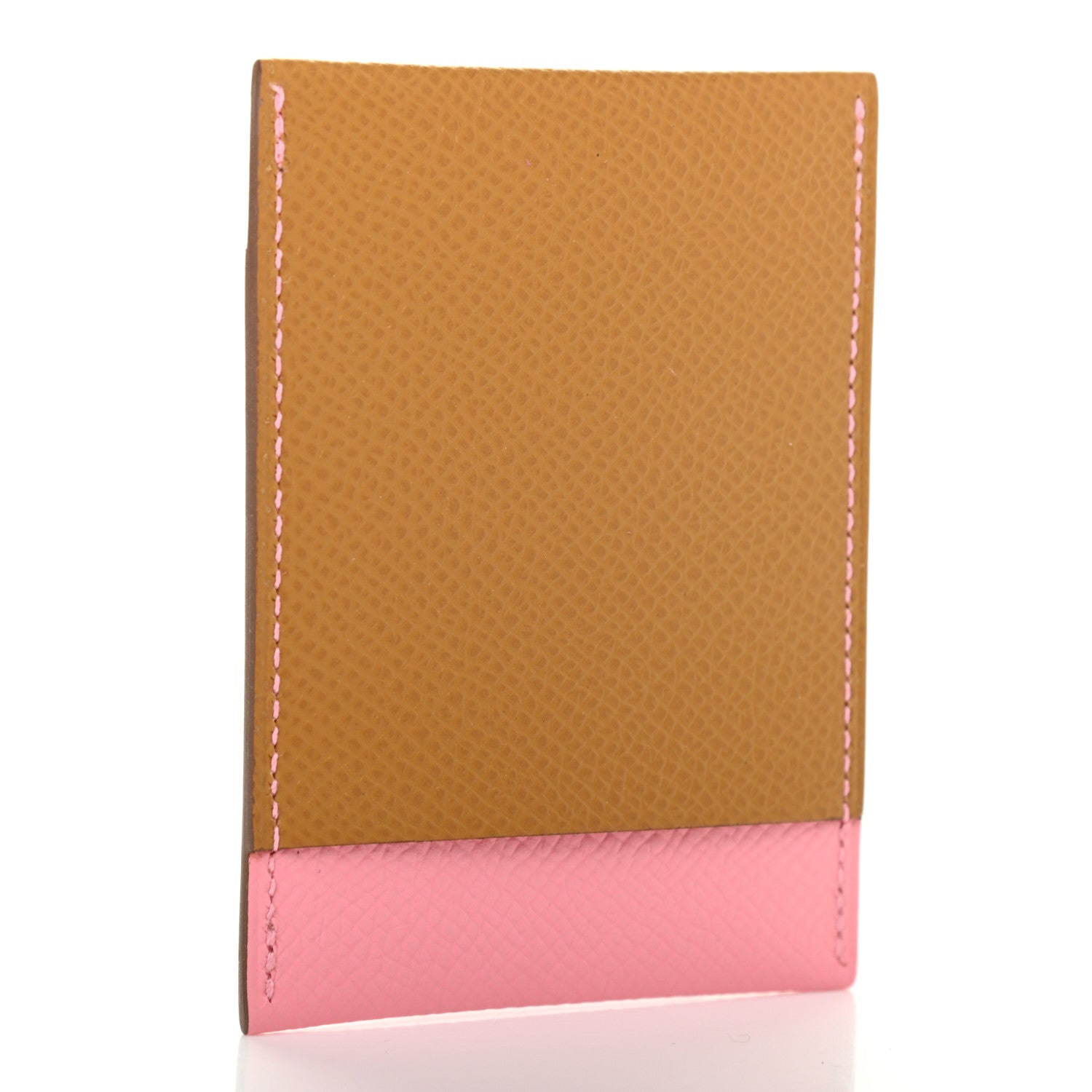 Hermes Epsom Card Holder Rose Confetti Sesame 3 of 8
