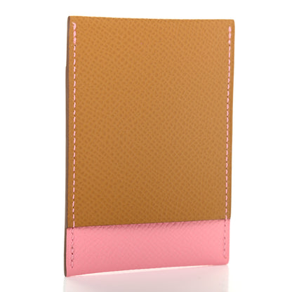 Hermes Epsom Card Holder Rose Confetti Sesame 3 of 8