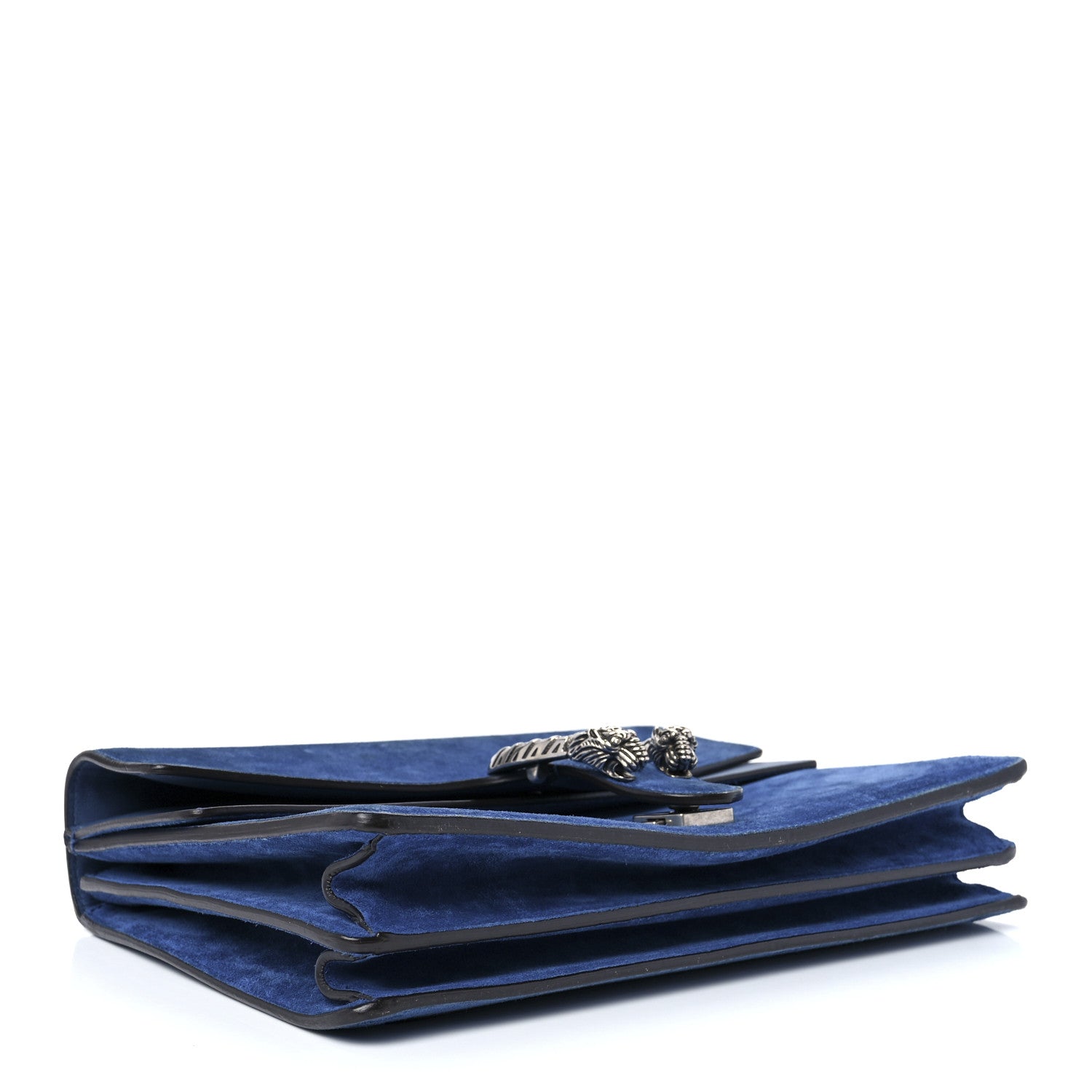 Gucci Suede Medium Dionysus Shoulder Bag Blue 4 of 16