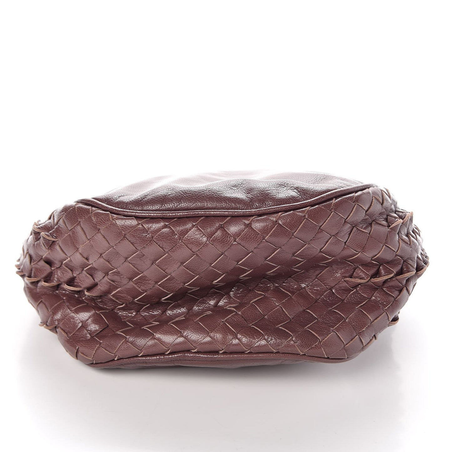 Patent Goatskin Intrecciato Hobo Purple