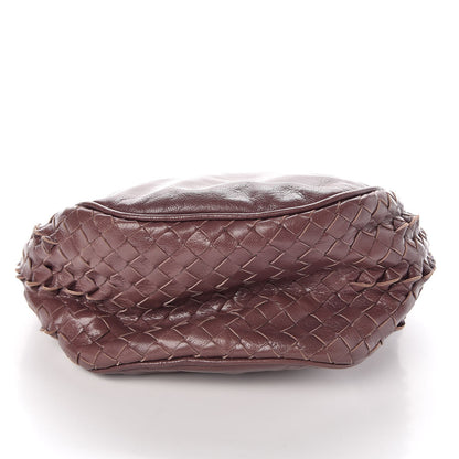 Bottega Veneta Patent Goatskin Intrecciato Hobo Purple 10 of 11