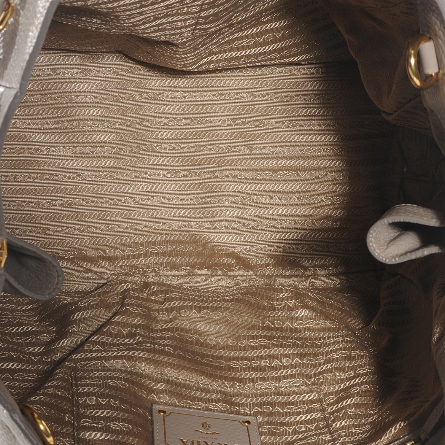 Prada Vitello Daino Tote Pomice 6 of 8