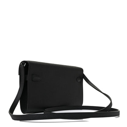Hermes Epsom Kelly Wallet To Go Black 3 of 9