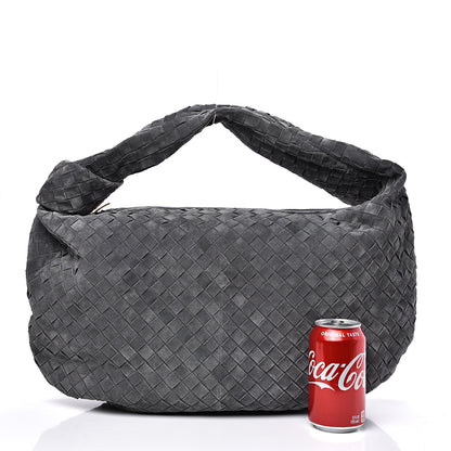 Bottega Veneta Suede Intrecciato Large Jodie Medium Grey 13 of 13