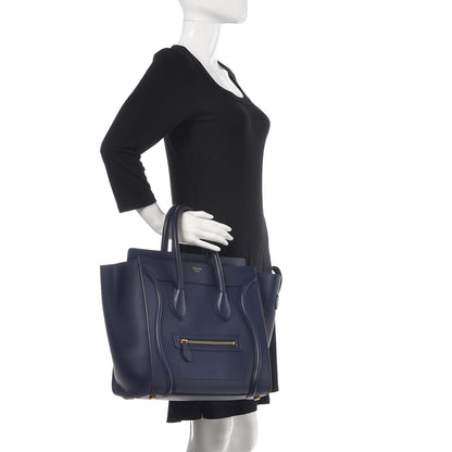 Celine Smooth Calfskin Mini Luggage Ink 3 of 17