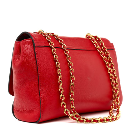 Mulberry Small Classic Grain Calfskin Medium Lily Flap Scarlet 3 of 15