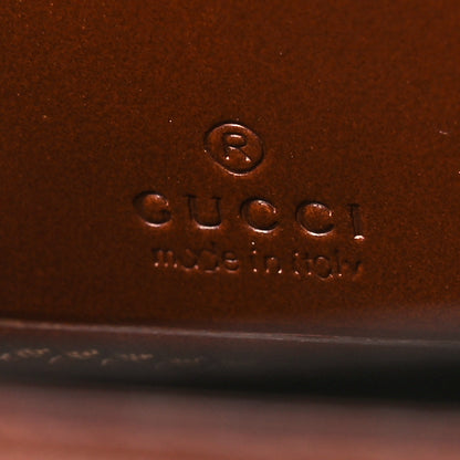 Gucci GG Supreme Monogram Cuoio Toscano Zip Around Wallet Beige Ebony Cuir 6 of 10