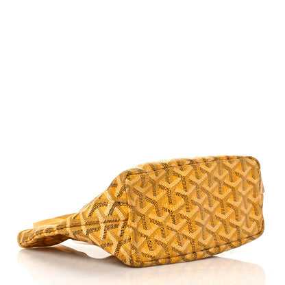 Goyard Goyardine Saint Louis Junior Jr PM Tote Yellow 5 of 9