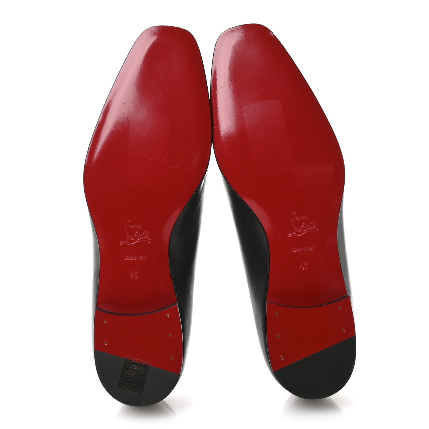 Christian Louboutin Calfskin Mens Lafitte On Flat Loafers 42 Black 6 of 10