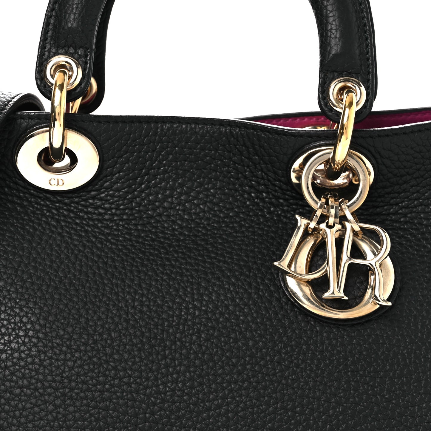 Bullcalf Small Diorissimo Tote Black Rose Indien