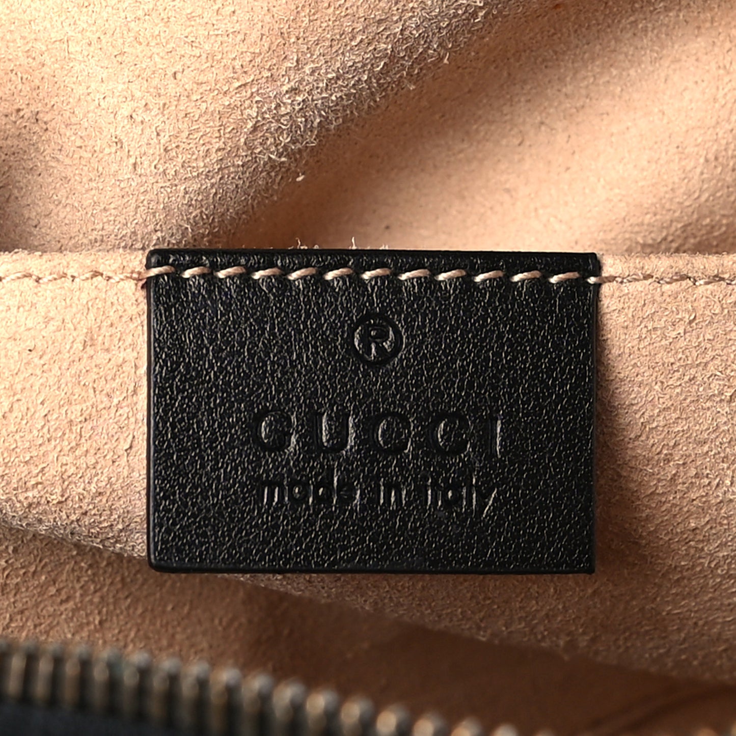 Calfskin Matelasse Small GG Marmont Chain Shoulder Bag Black