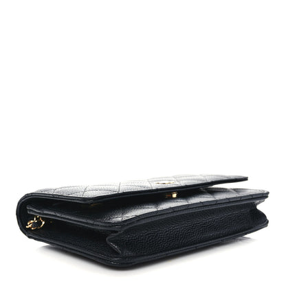 Chanel Caviar Quilted Wallet on Chain WOC Black 4 of 11