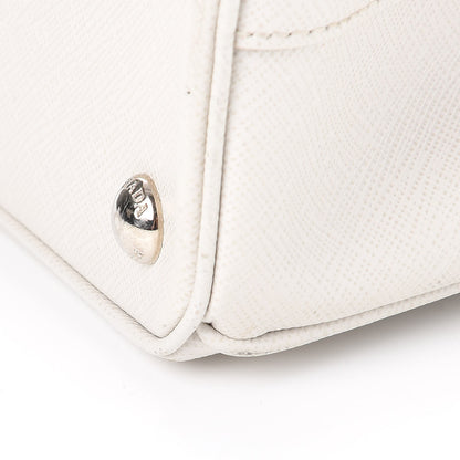 Prada Saffiano Lux Small Galleria Double Zip Tote White 14 of 15