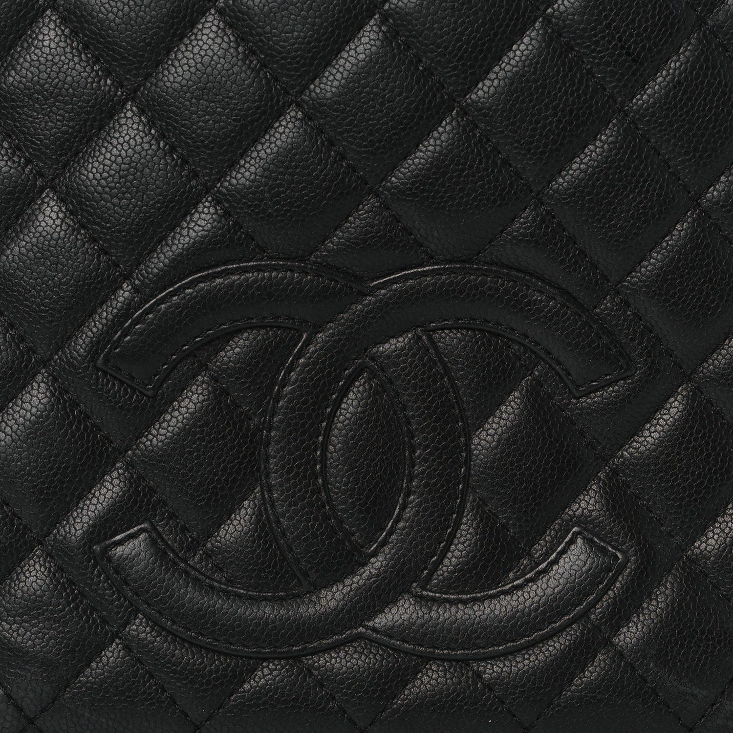 Chanel Caviar Quilted Petit Shopping Tote PST Black 8 of 10