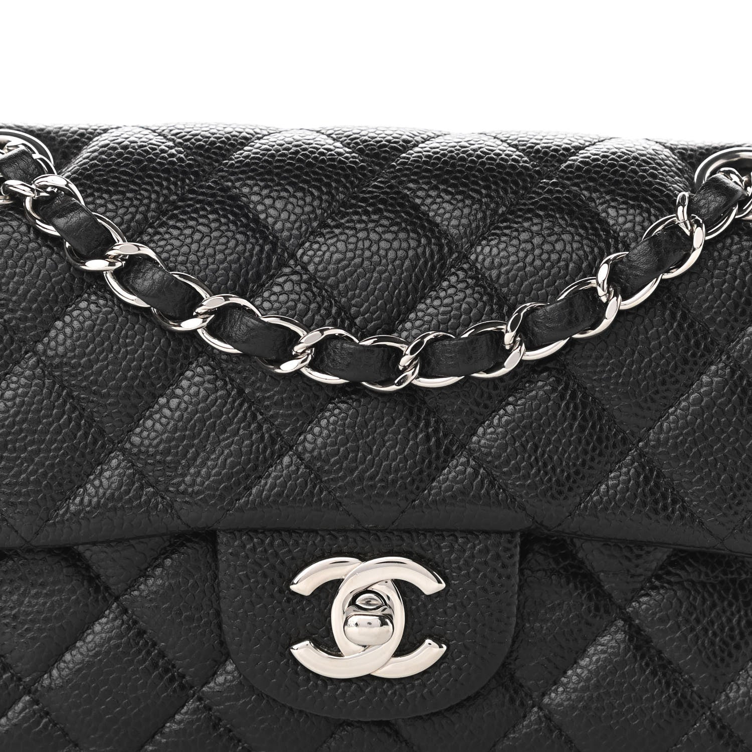 Chanel Caviar Quilted Mini Rectangular Flap Black 14 of 19
