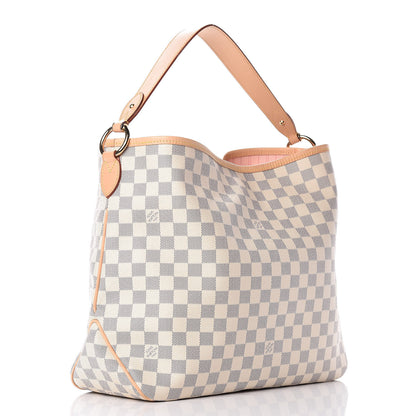 Louis Vuitton Damier Azur Delightful MM Rose Ballerine 3 of 11