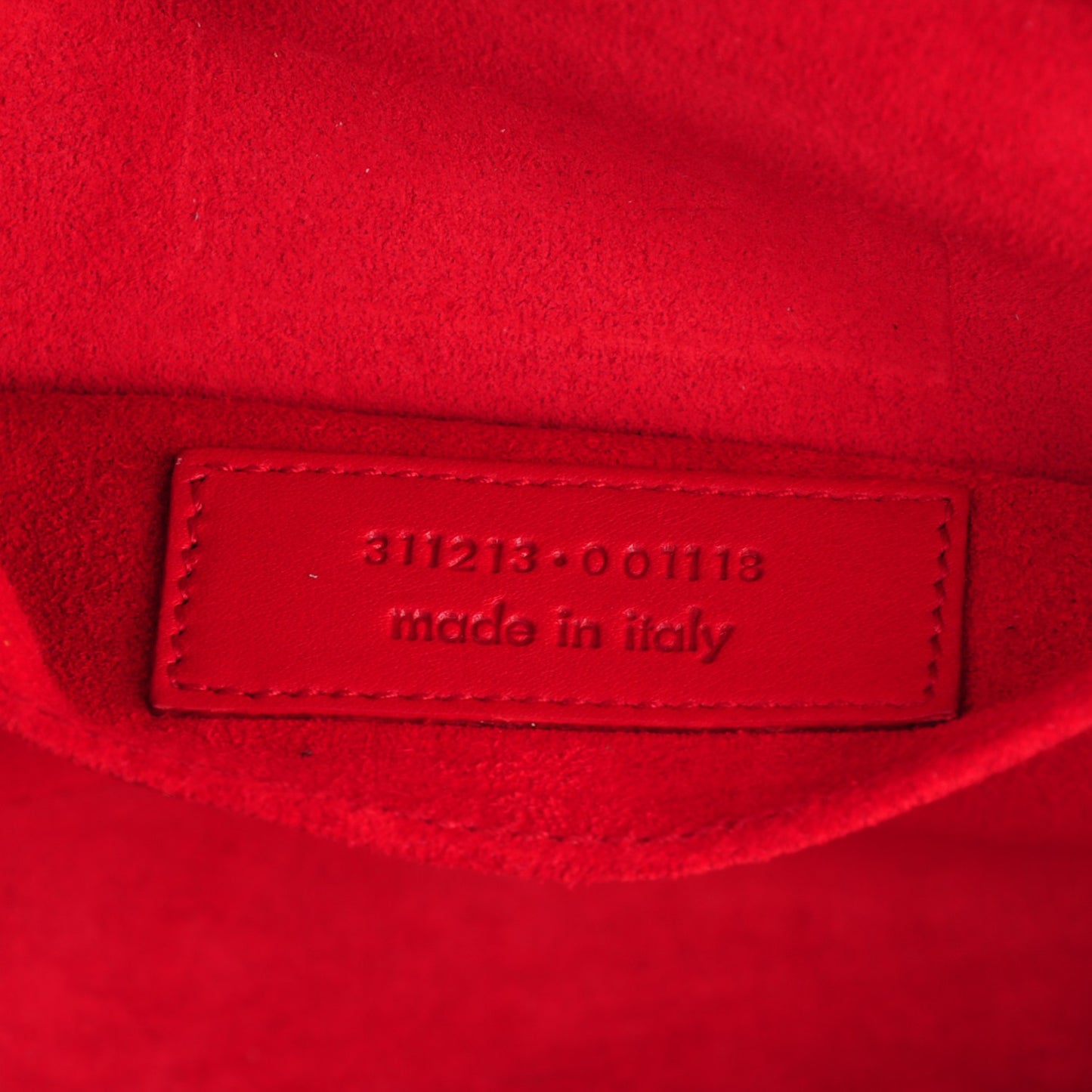 Calfskin Classic Y Ligne Clutch Red