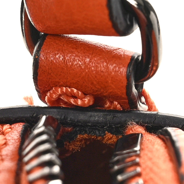Valentino Garavani Grained Calfskin Small Rockstud Flap Pocket Camera Crossbody Bag Orange 9 of 9