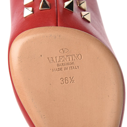 Valentino Garavani Nappa Rockstud Jaw Stud 100mm Pumps 36.5 Rosso Valentino 6 of 9