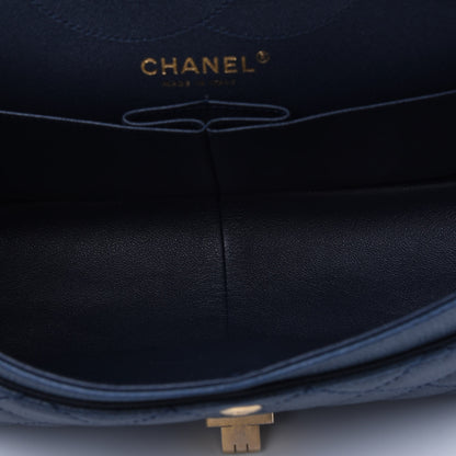 Chanel Caviar Quilted 2.55 Reissue 226 Flap Navy Blue 4 of 4