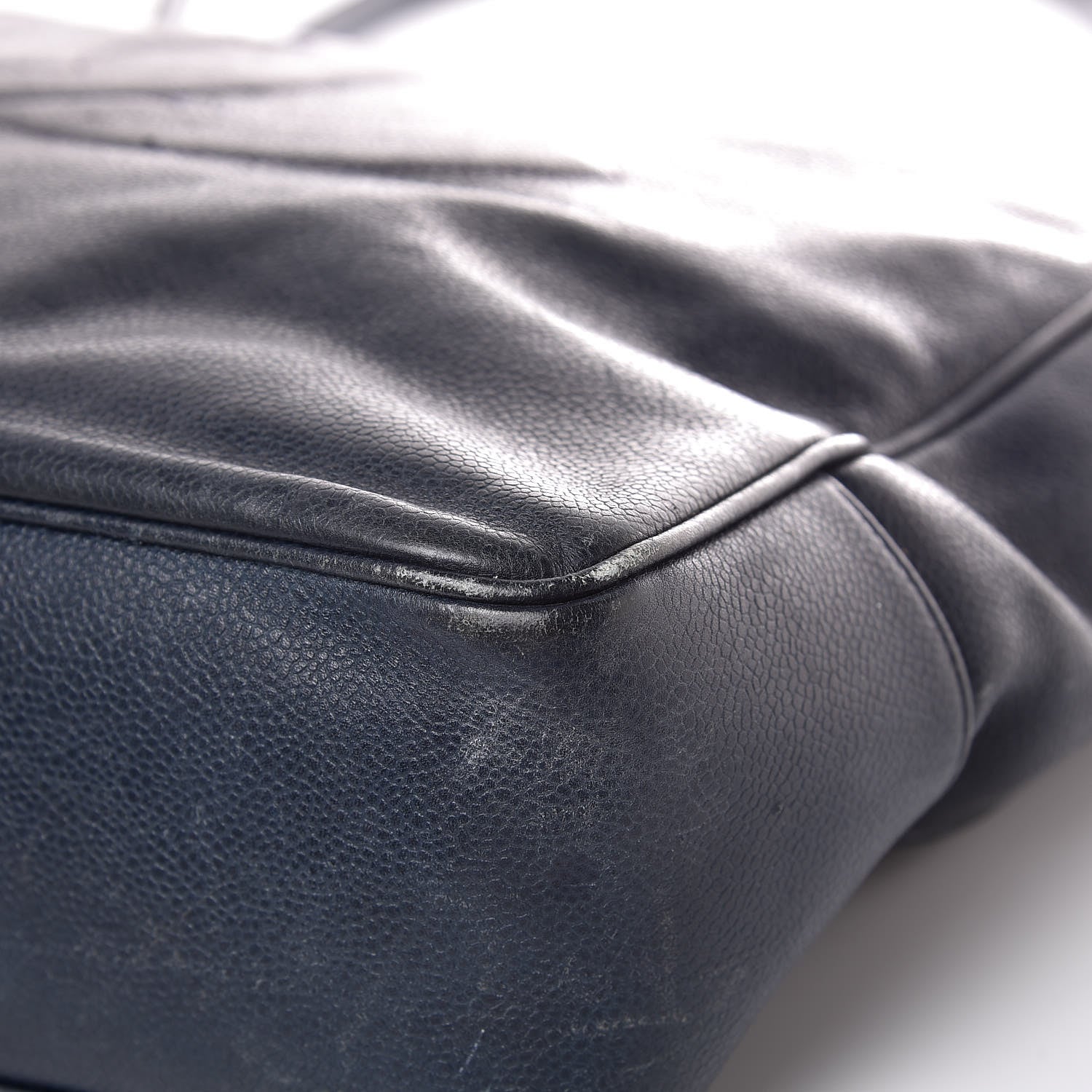 Chanel Caviar Timeless CC Shoulder Bag Navy Blue 15 of 19