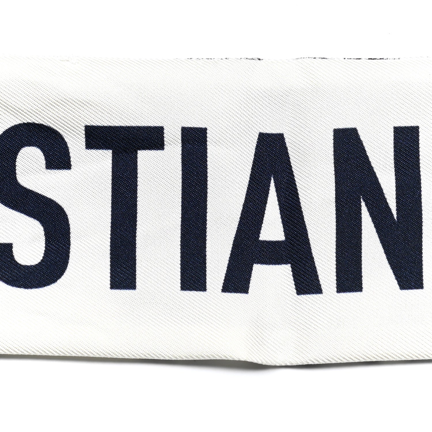 Christian Dior Silk Toile De Jouy Mitzah Scarf White 3 of 3