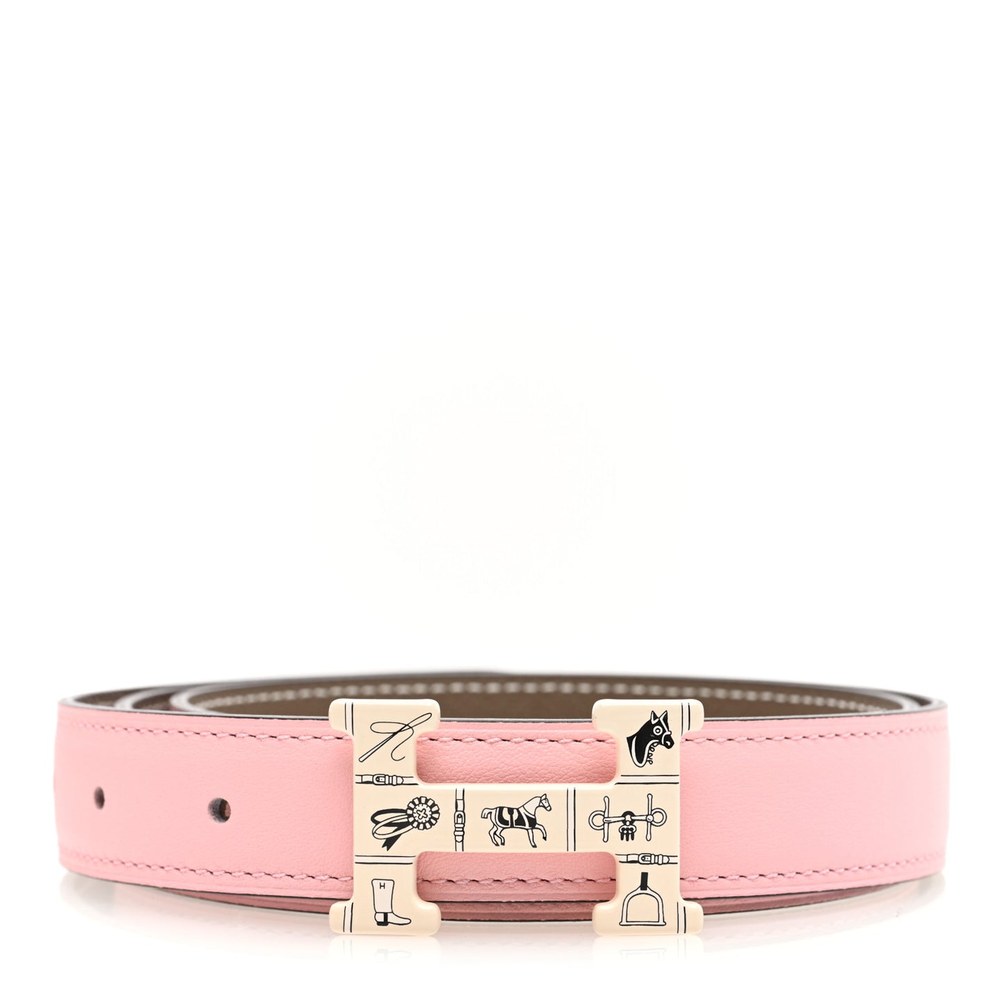 Swift Epsom H Email Belt 80 32 Rose Sakura Etoupe