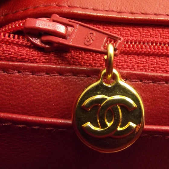 Chanel Lambskin Quilted Small Flap Red 12 of 13