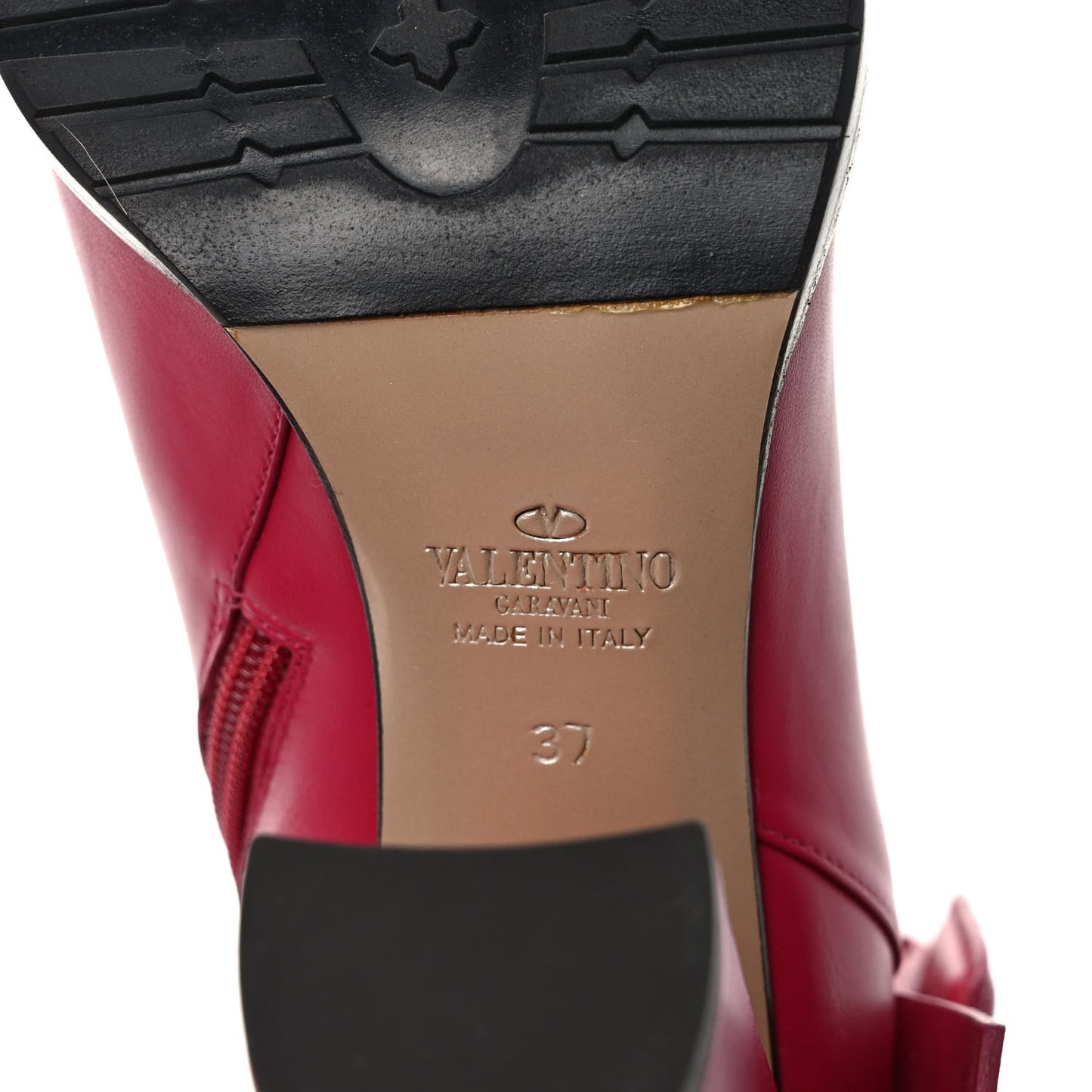 Calfskin Buckle Ankle Booties 37 Cyclamin