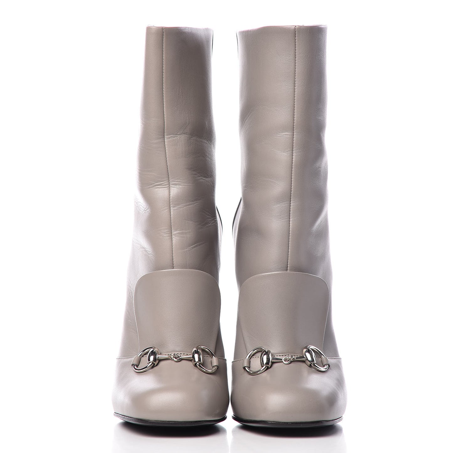 Calfskin Twiggy Horsebit Boot 39 Storm Grey