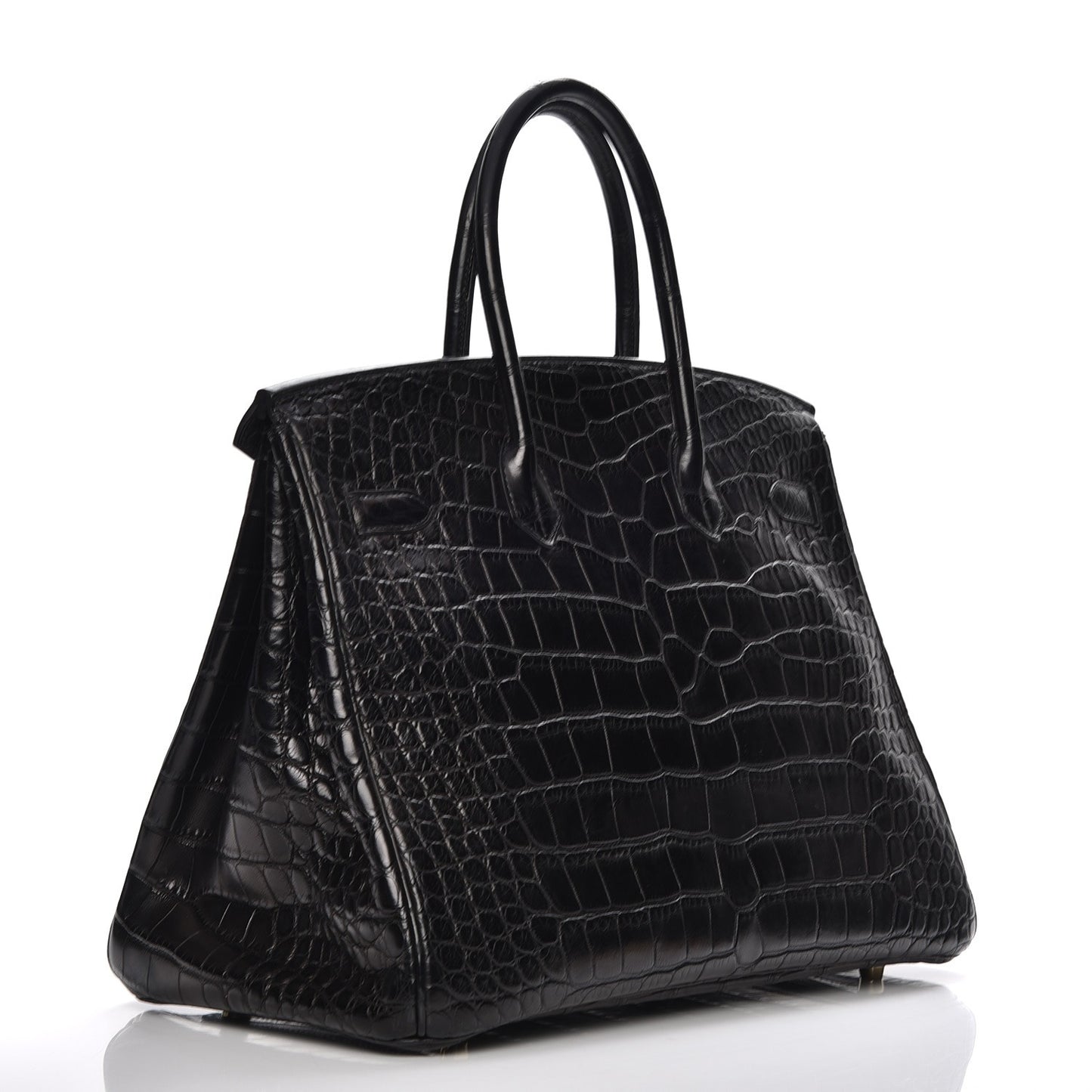 Matte Alligator Birkin 35 Black