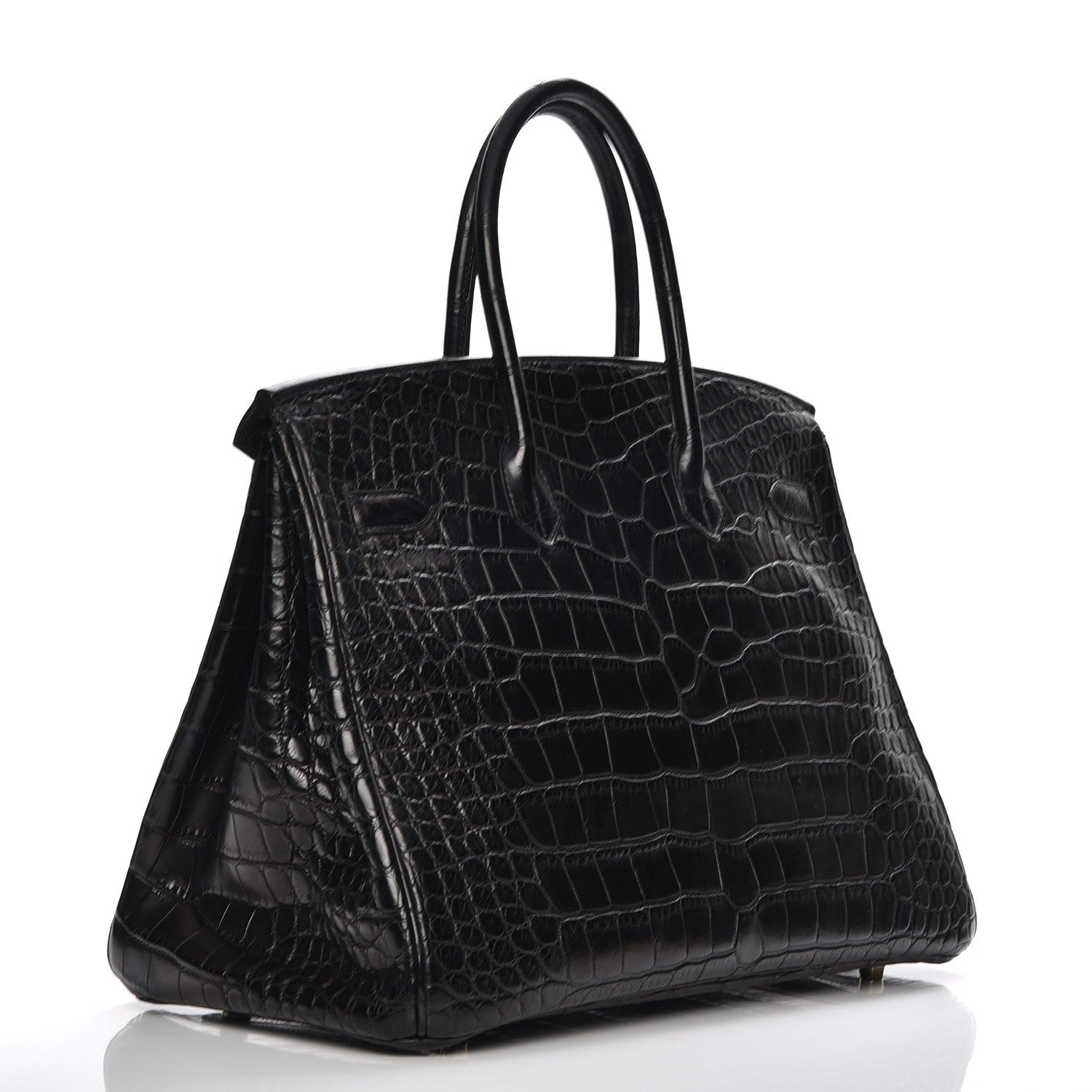 Hermes Matte Alligator Birkin 35 Black 3 of 30
