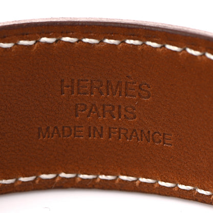 Hermes Wicker Swift Medor Picnic Earrings GM Gold 4 of 5